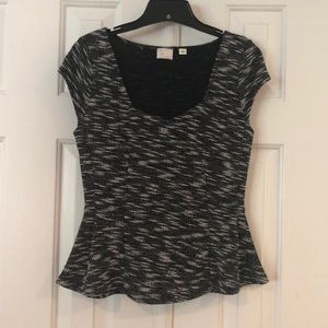 Anthropologie (Postage Stamp) tulip knit top